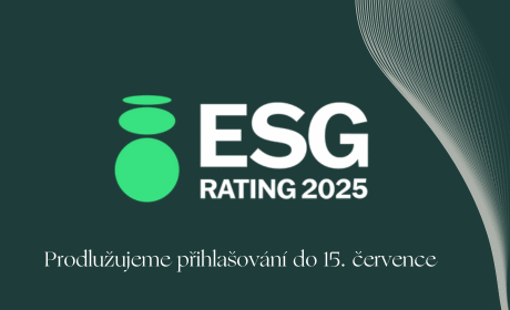 Prodlužujeme přihlašování do ESG ratingu 2025. Nový deadline je 15. července